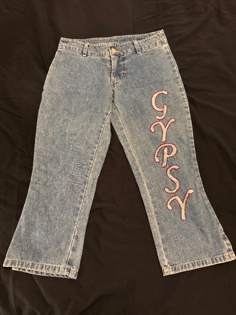 Vintage Motivi Gypsy Sequined Jeans